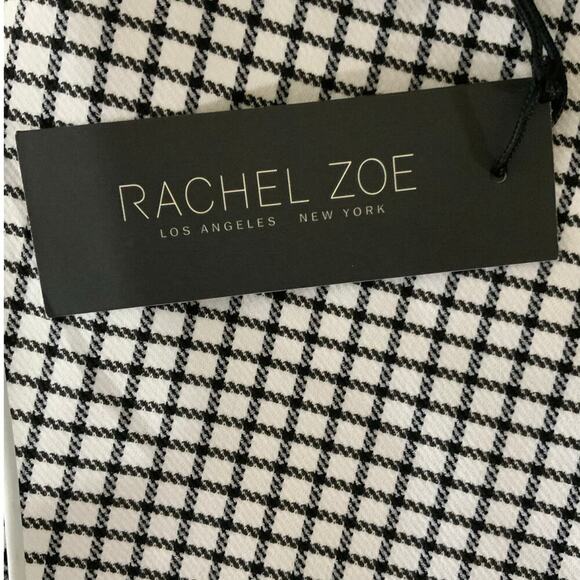 Rachel Zoe Pants Womens 6 Houndstooth Flat Front Stretch Casual Formal Chino NWT - Picture 12 of 12
